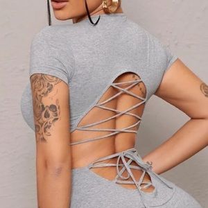 Cross cross back top.